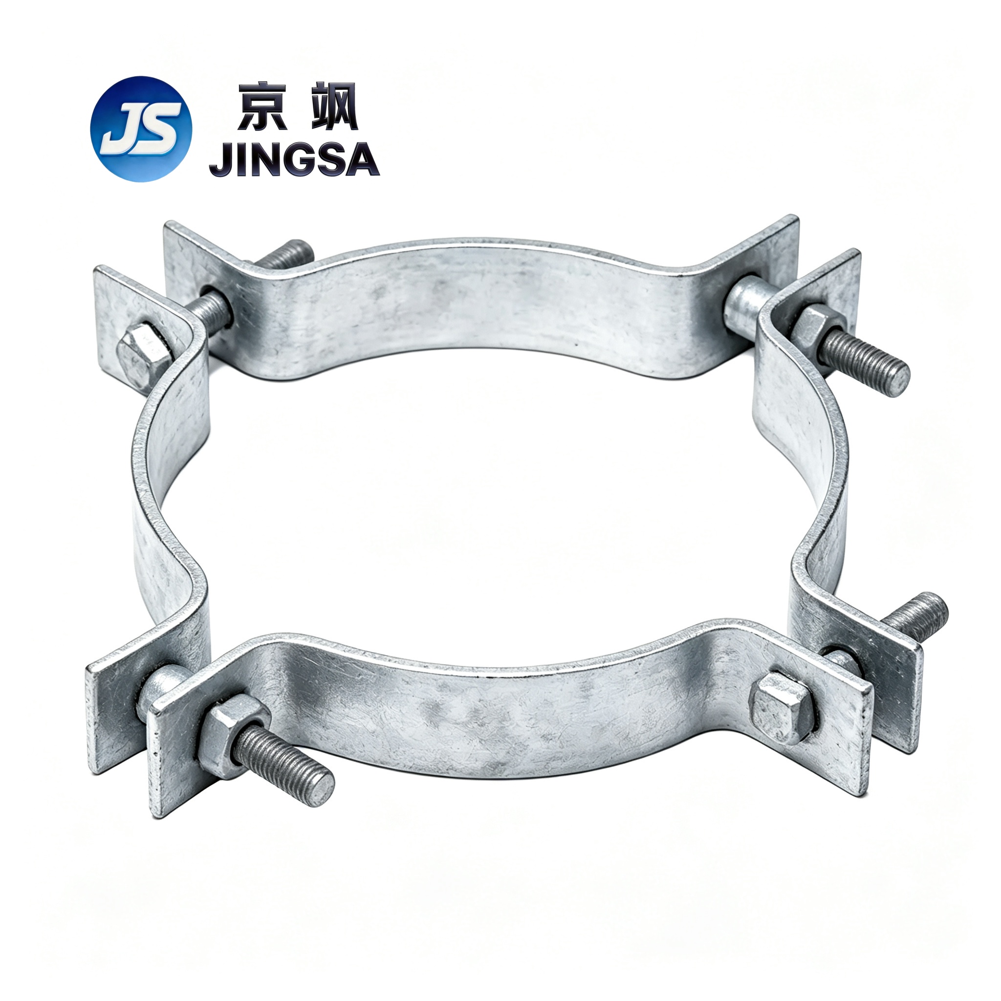 Hot-dip galvanized iron hoop clamp