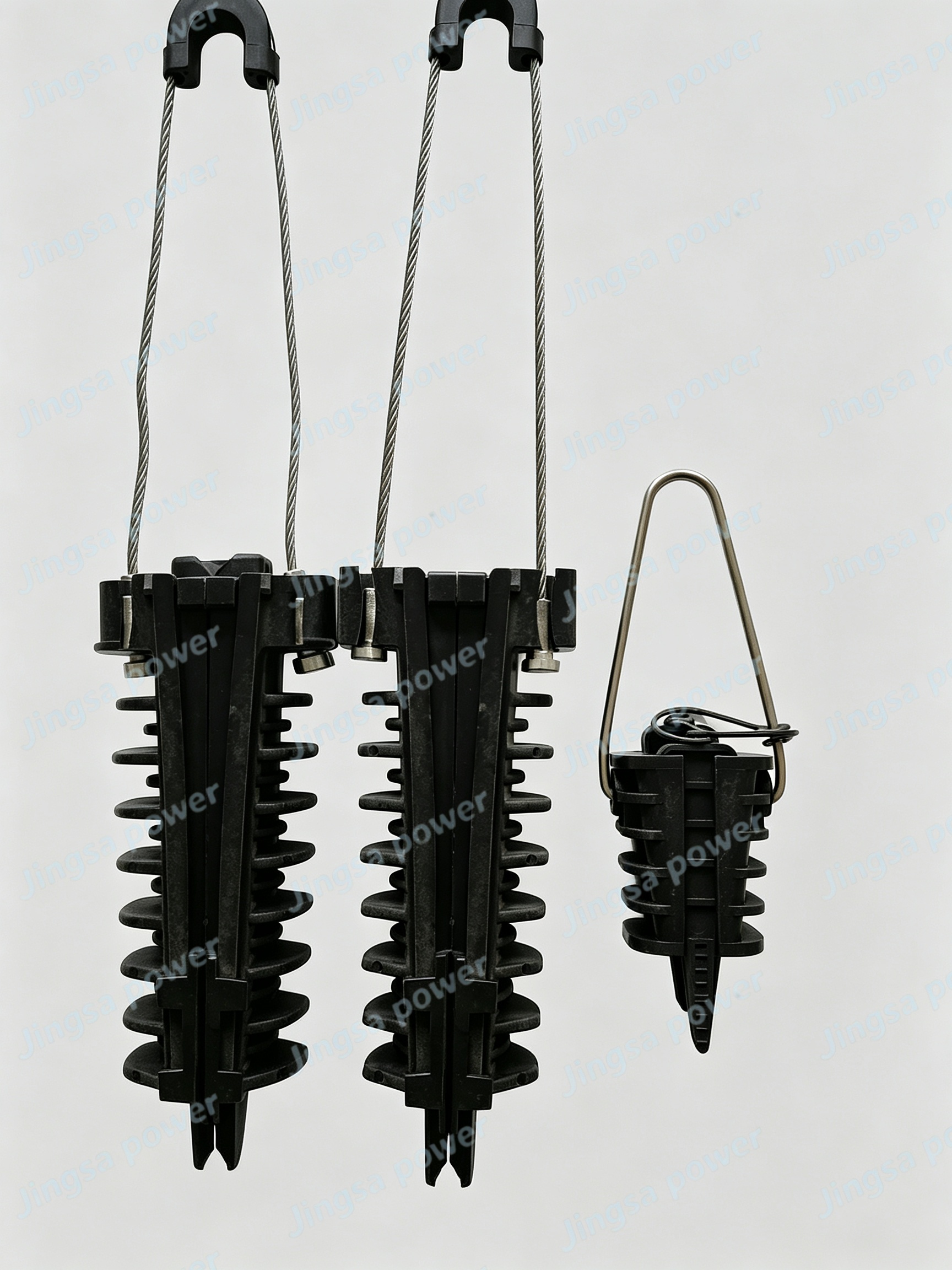 Plastic wedge tension clamp Plastic wedge tension clamp
