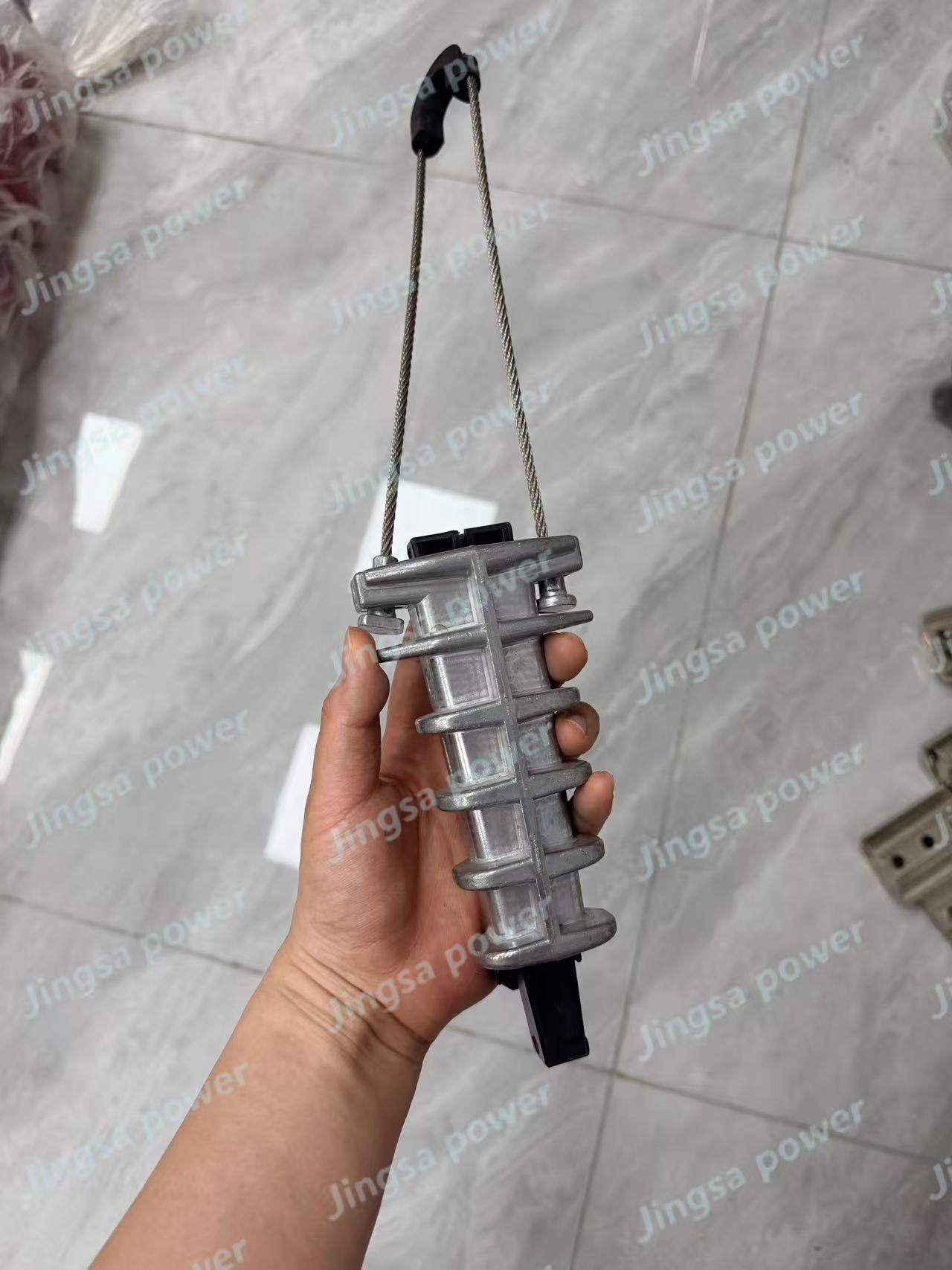 Plastic wedge tension clamp Plastic wedge tension clamp